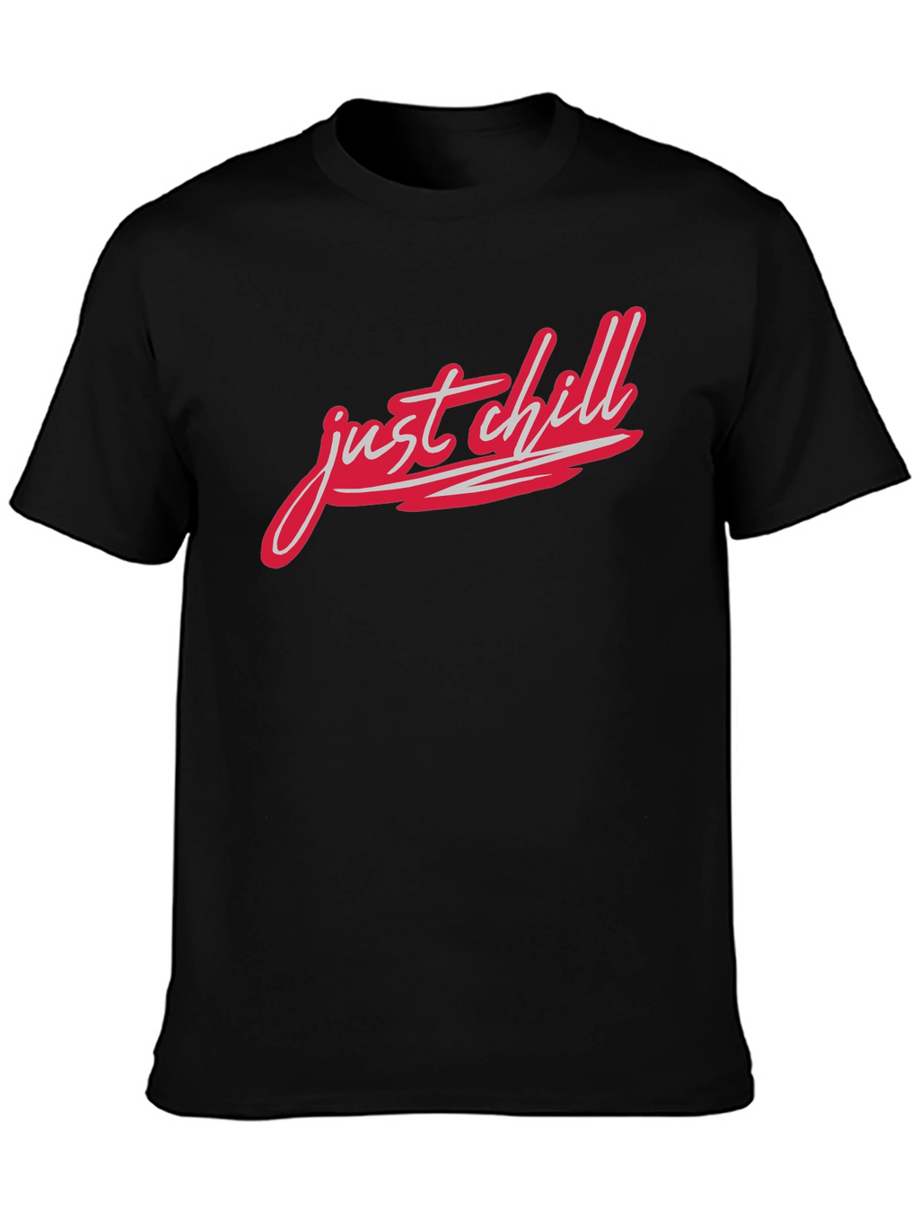 Just Chill Black Graphic Tee