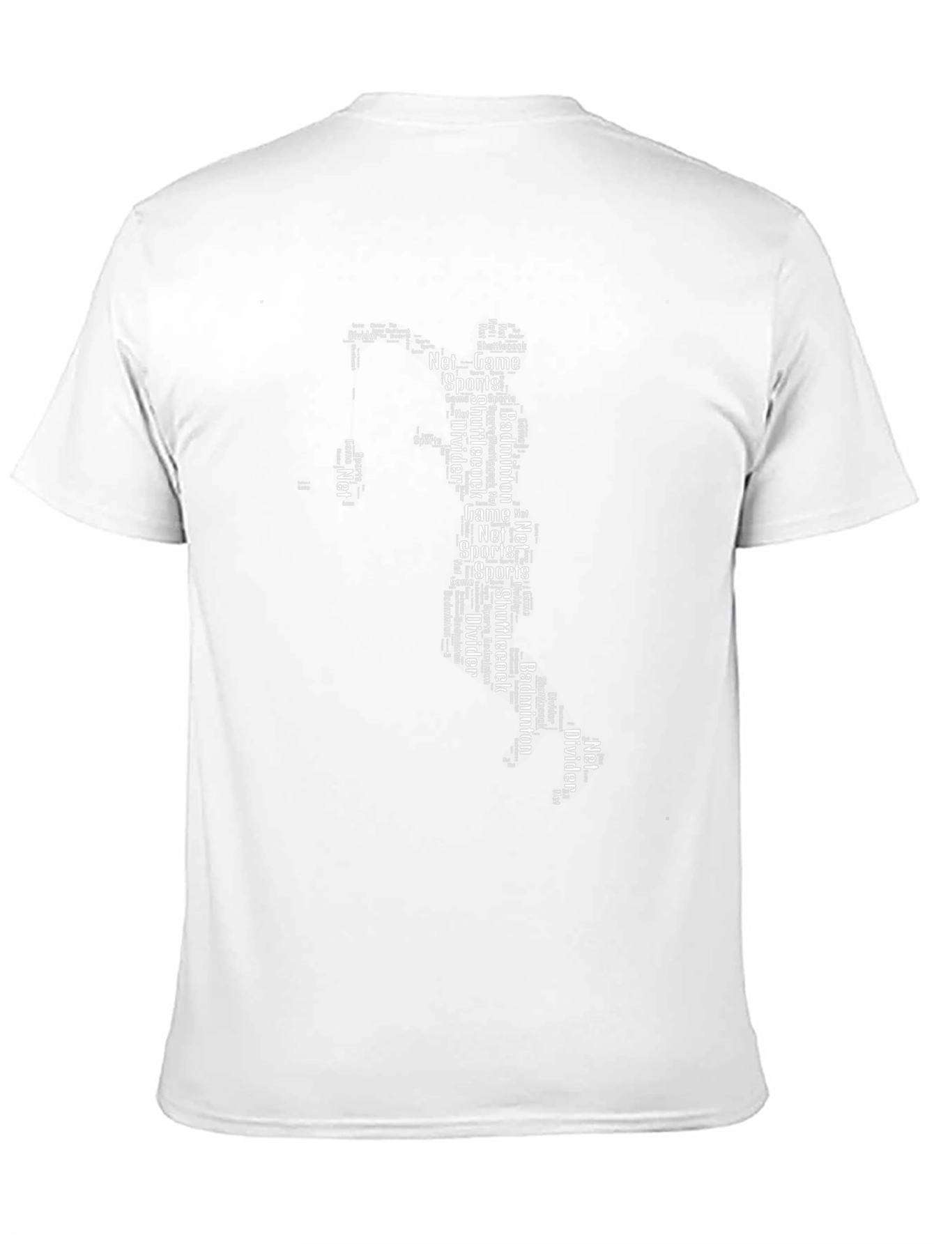 Badminton Word Art T-Shirt - Net Sports Tee