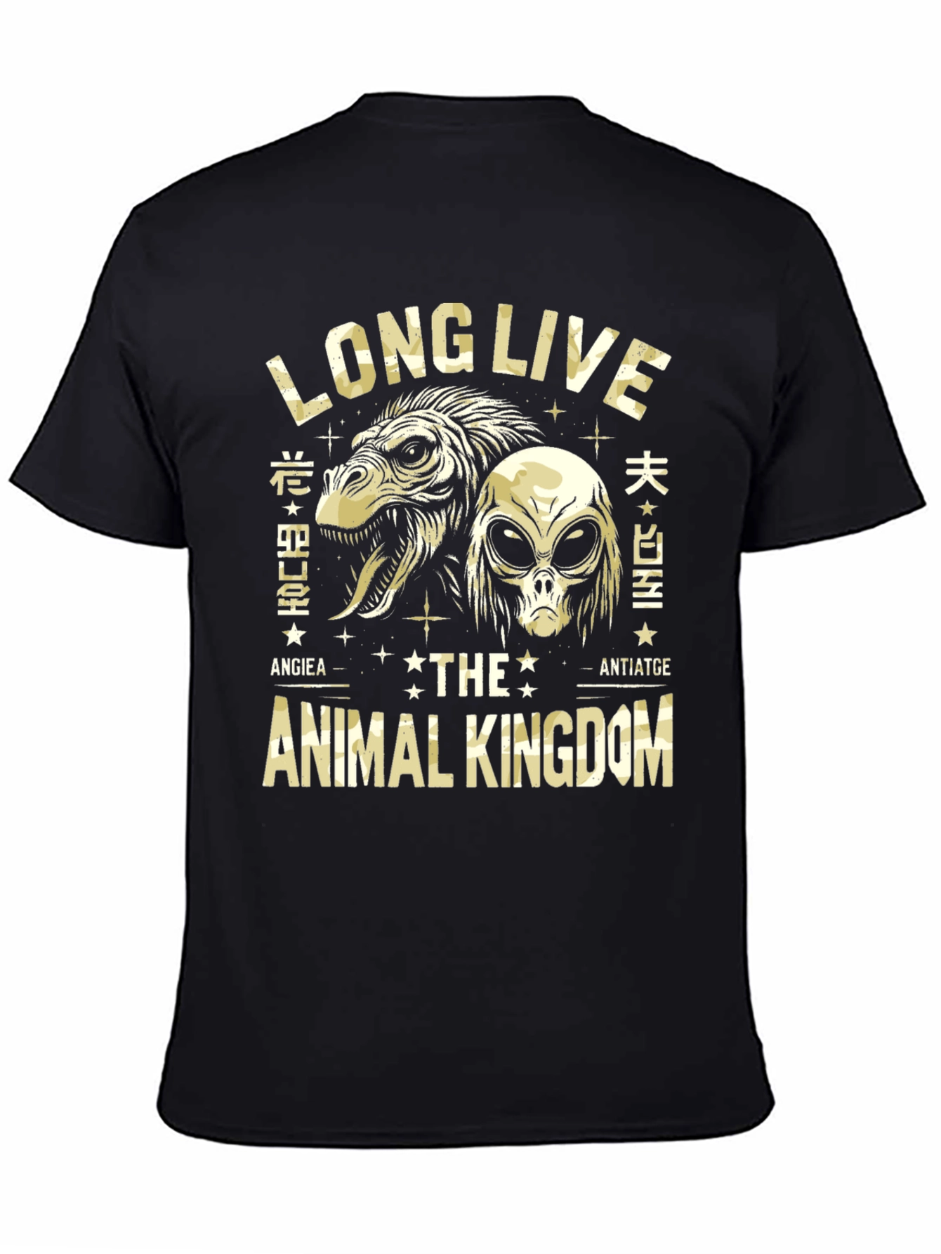 Long Live Animal Kingdom Black Graphic T-Shirt
