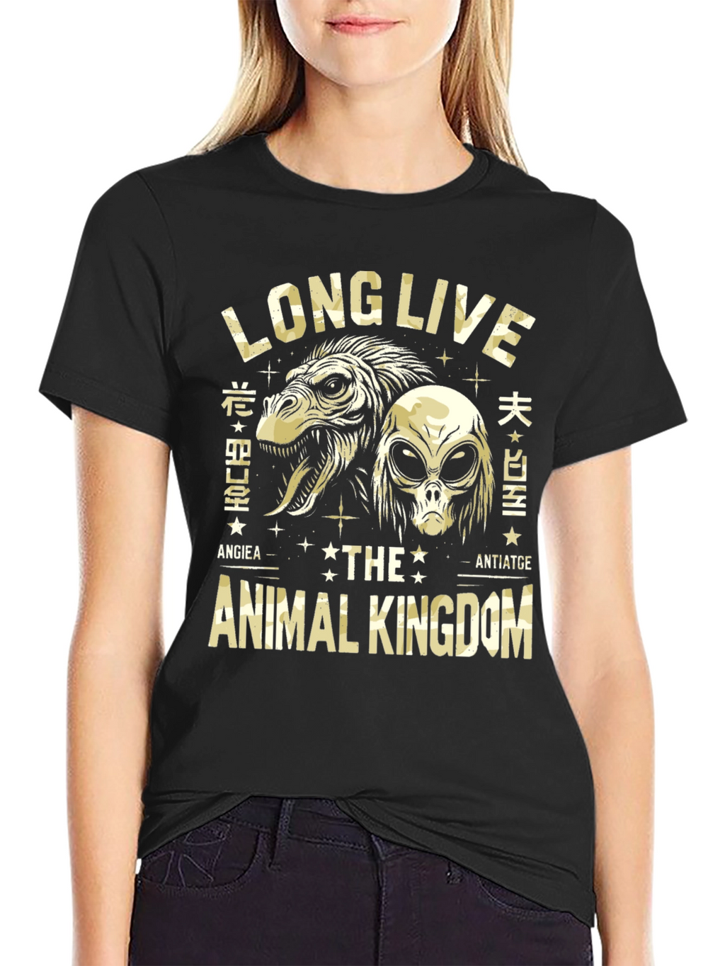 Long Live Animal Kingdom Black Graphic T-Shirt