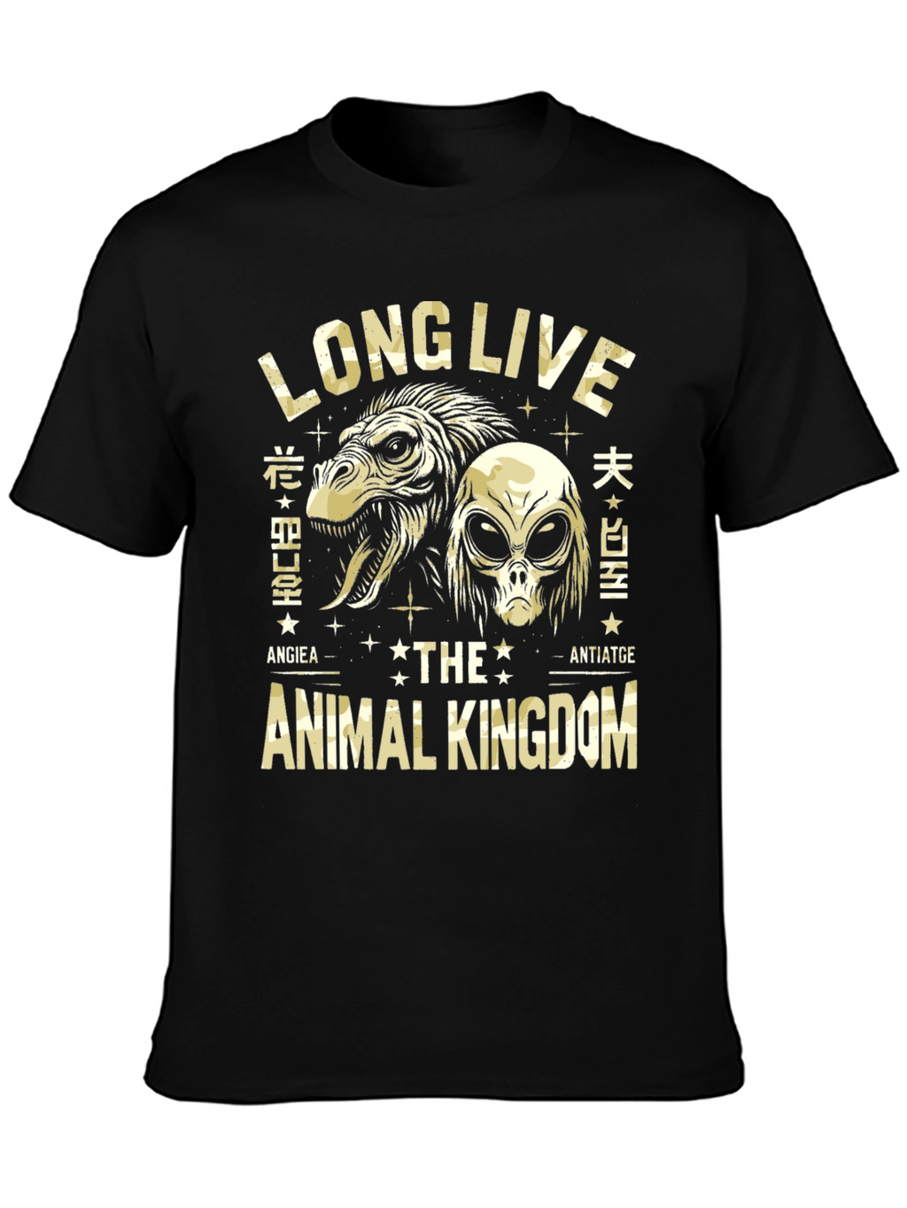 Long Live Animal Kingdom Black Graphic T-Shirt