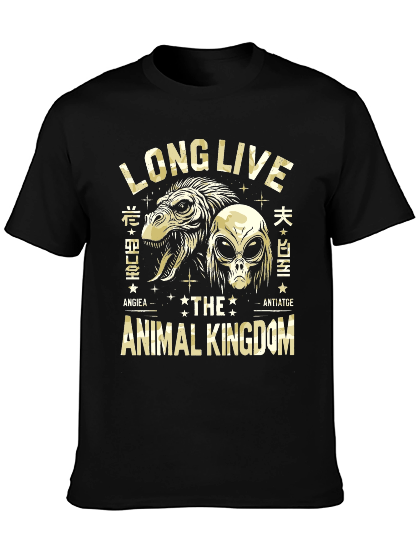 Long Live Animal Kingdom Black Graphic T-Shirt