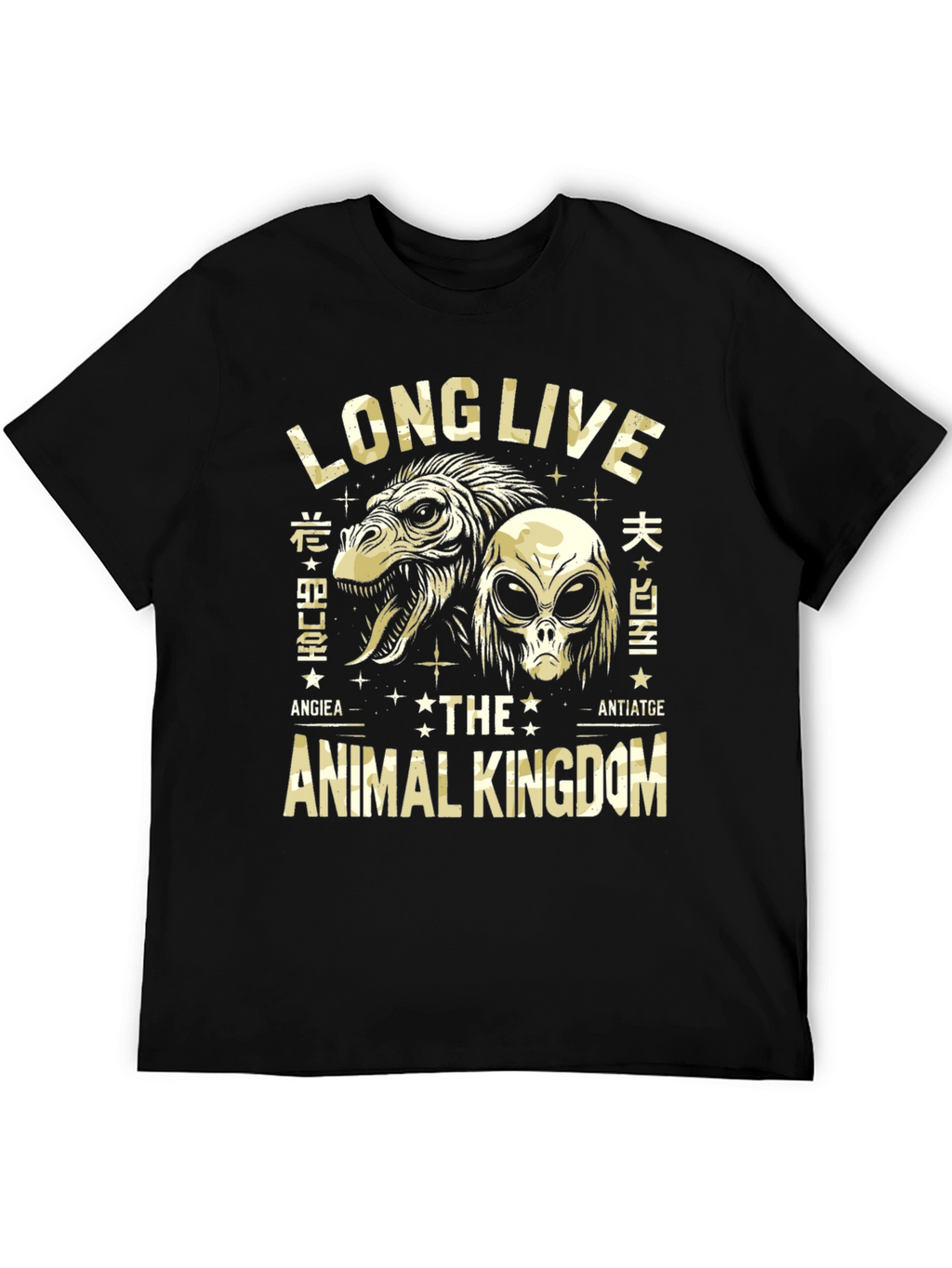 Long Live Animal Kingdom Black Graphic T-Shirt