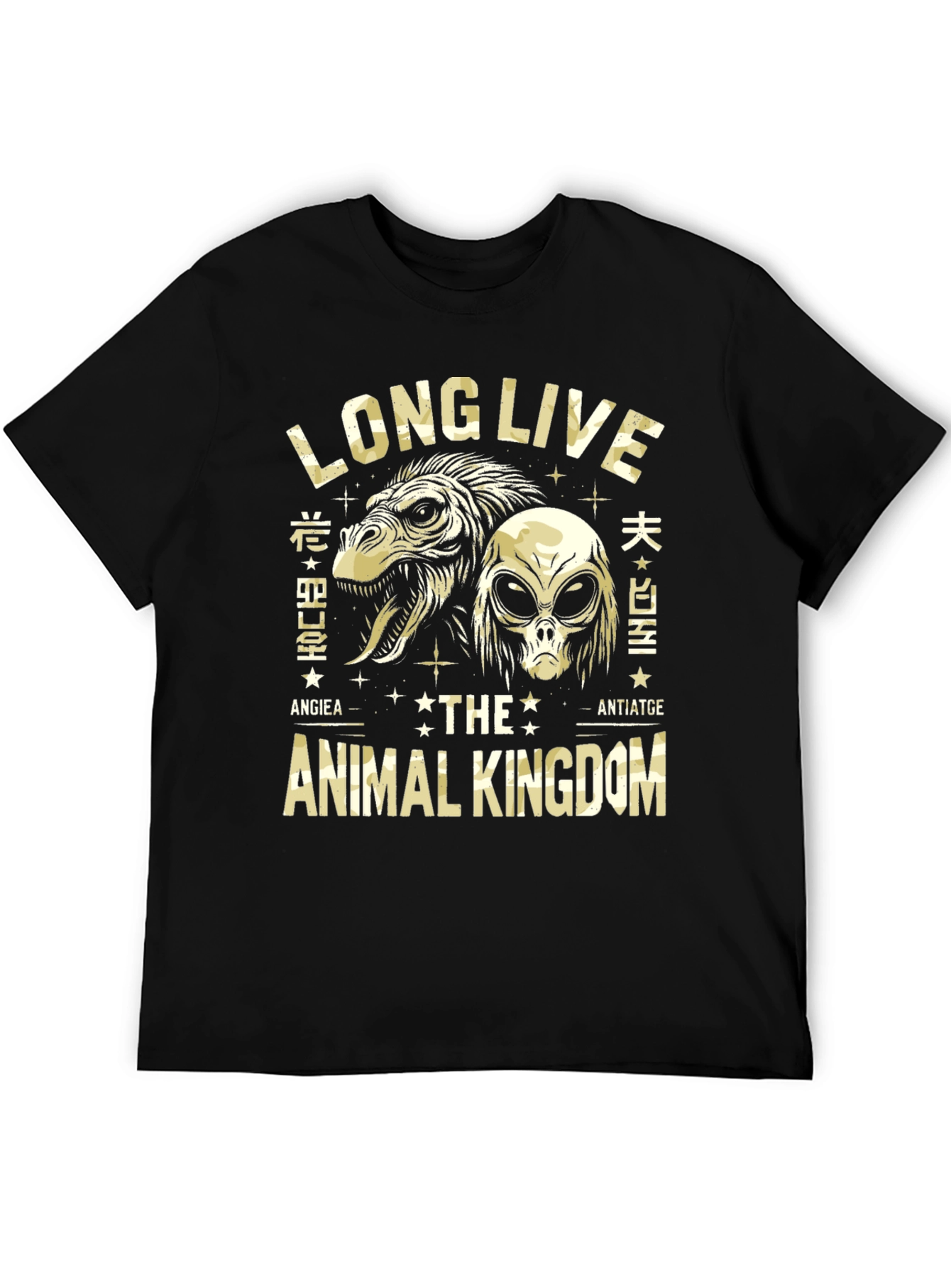 Long Live Animal Kingdom Black Graphic T-Shirt