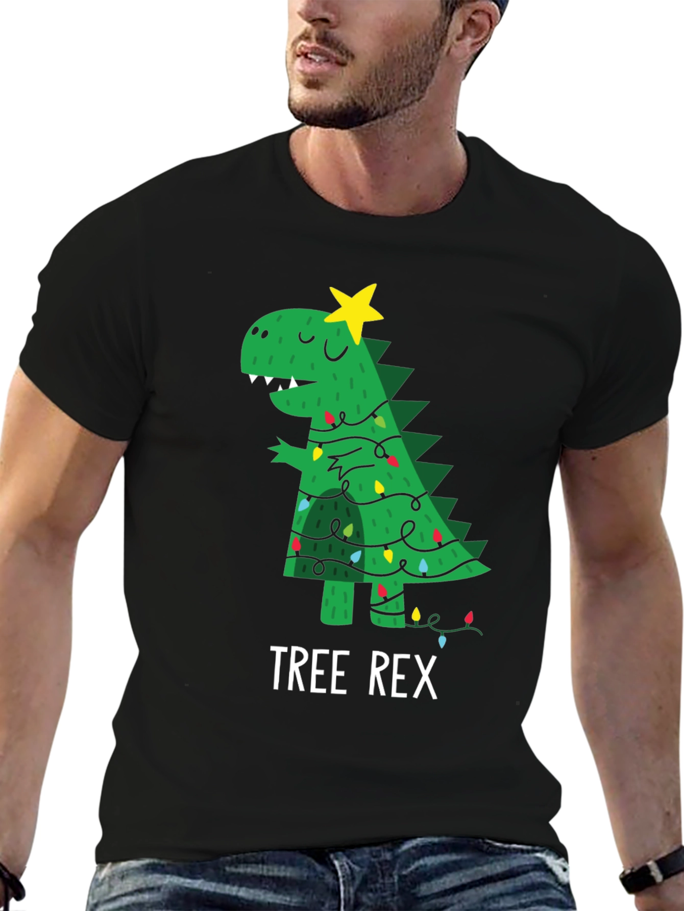 Tree Rex Christmas T-Shirt - Festive Dinosaur Tee