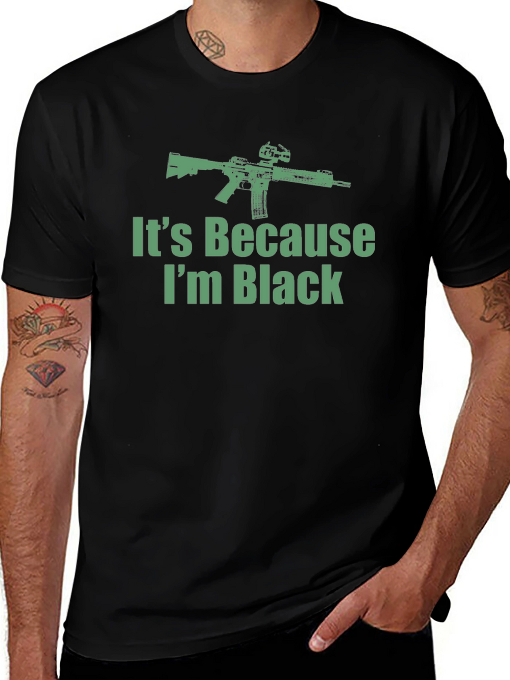 Its Because Im Black Graphic T-Shirt