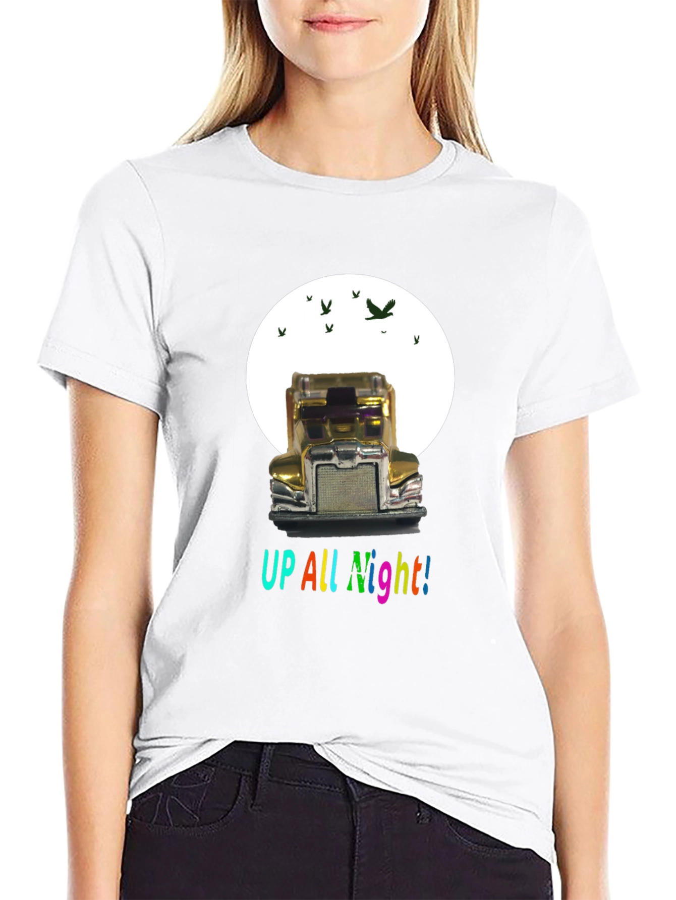 Up All Night Trucker T-Shirt