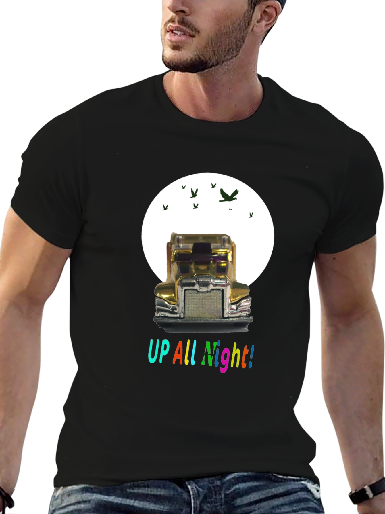 Up All Night Trucker T-Shirt