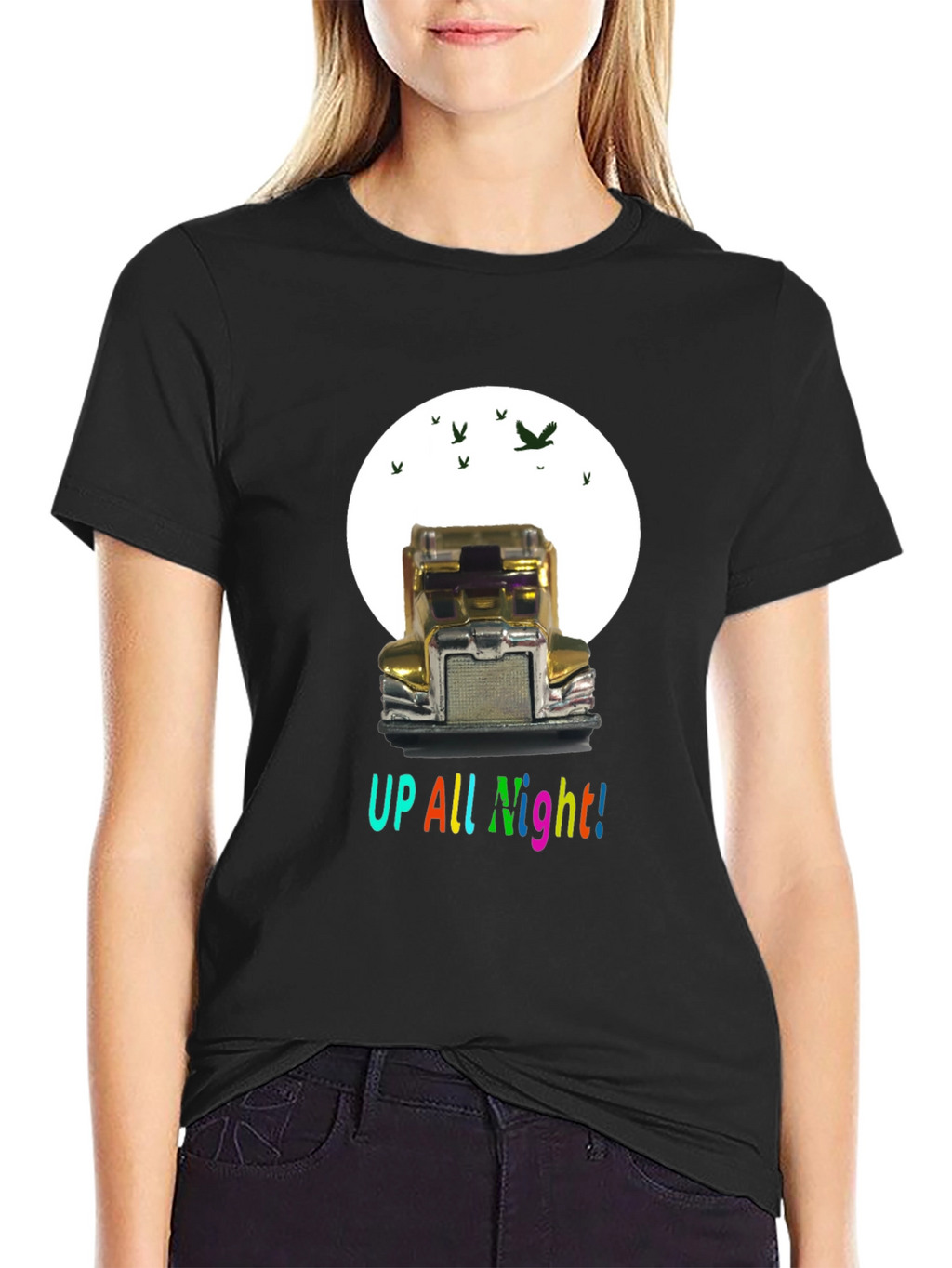 Up All Night Trucker T-Shirt