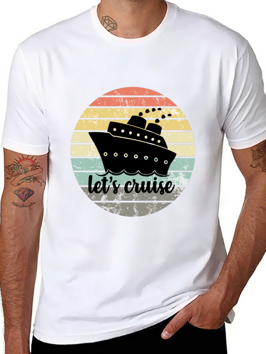 Lets Cruise Graphic Tee - Nautical Summer T-Shirt