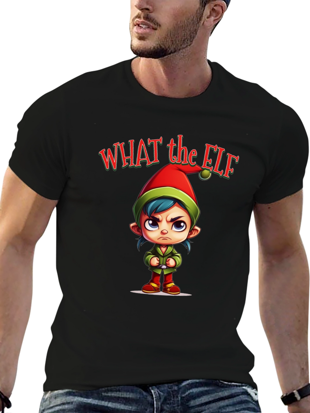 What the Elf Funny Christmas T-Shirt