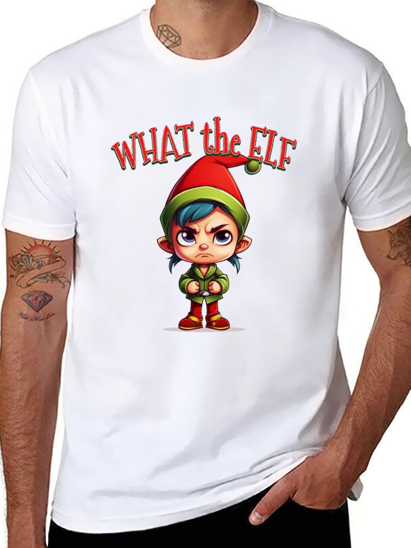 What the Elf Funny Christmas T-Shirt