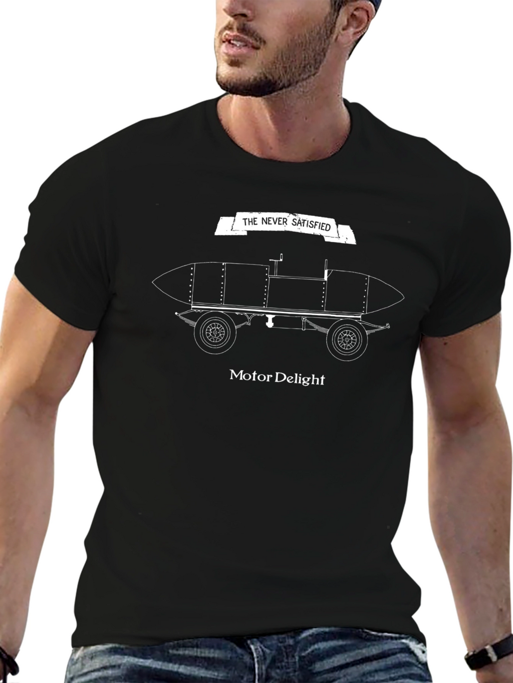 Motor Delight T-Shirt - The Never Satisfied Design