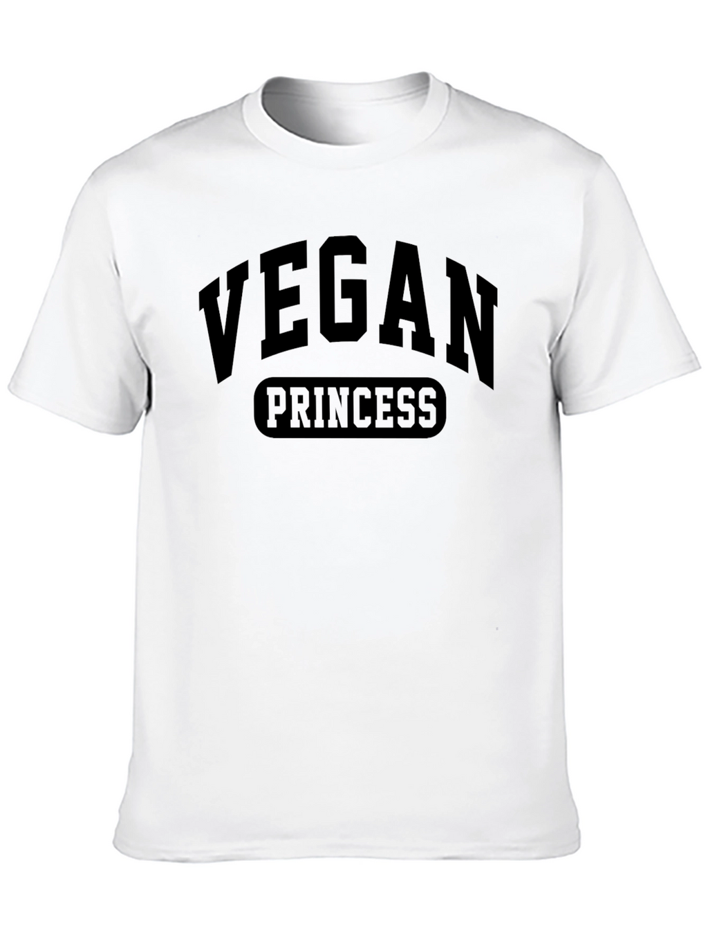 Vegan Princess Black T-Shirt
