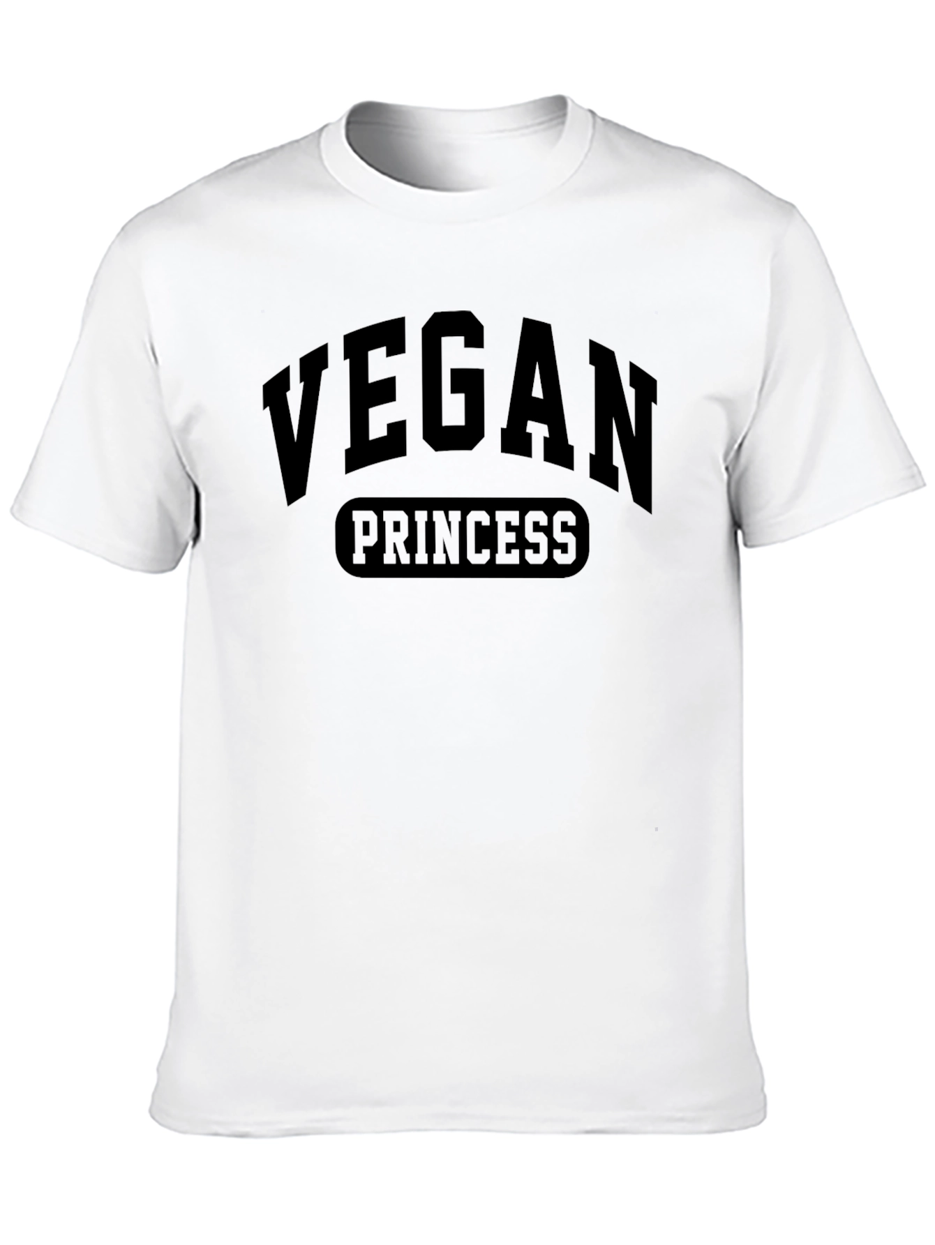 Vegan Princess Black T-Shirt