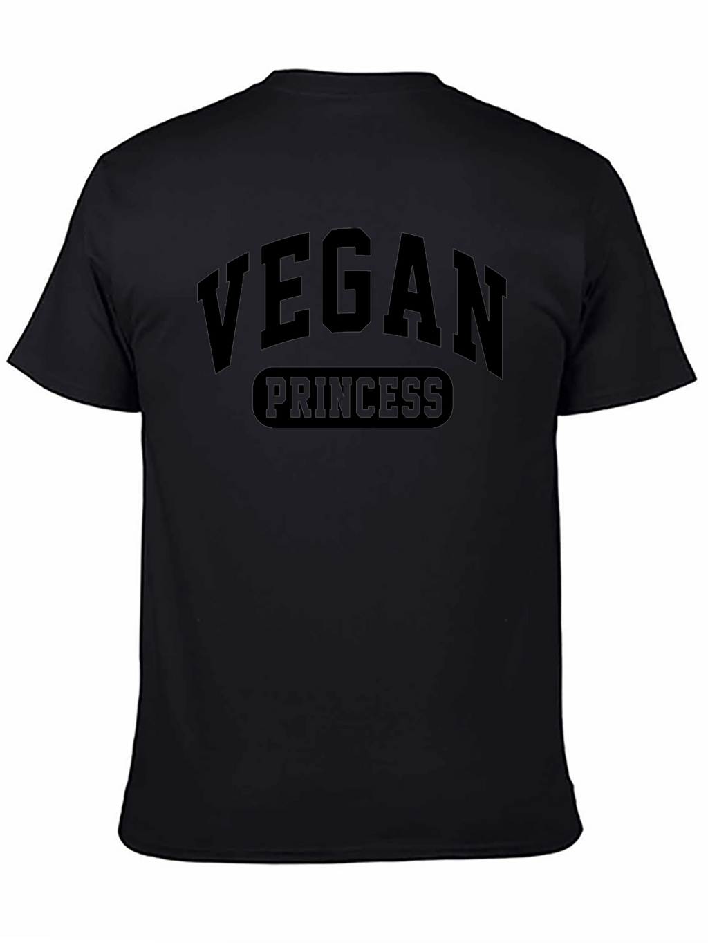Vegan Princess Black T-Shirt