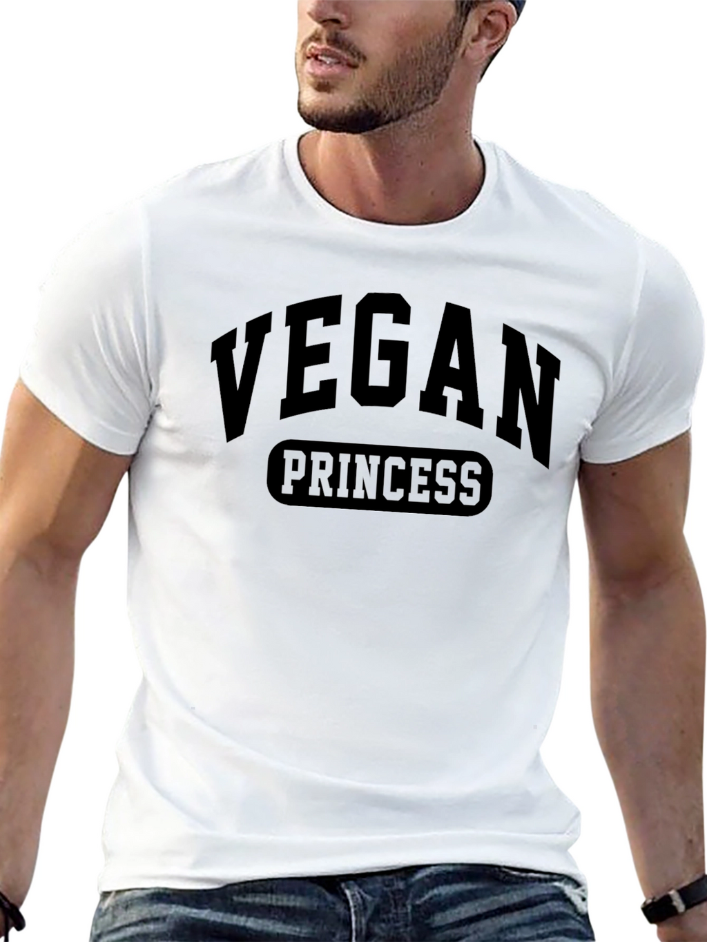 Vegan Princess Black T-Shirt