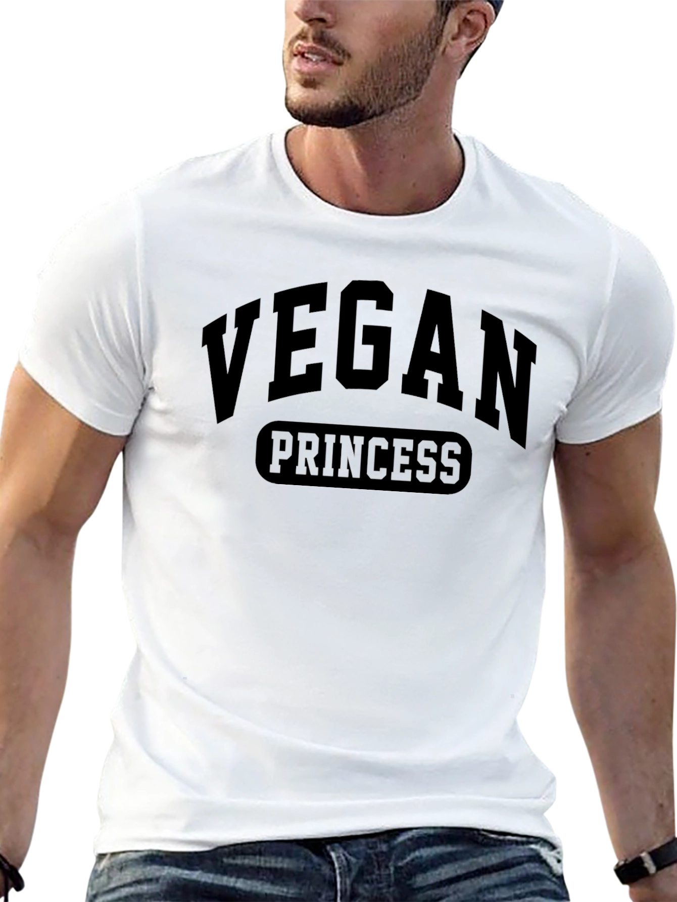 Vegan Princess Black T-Shirt