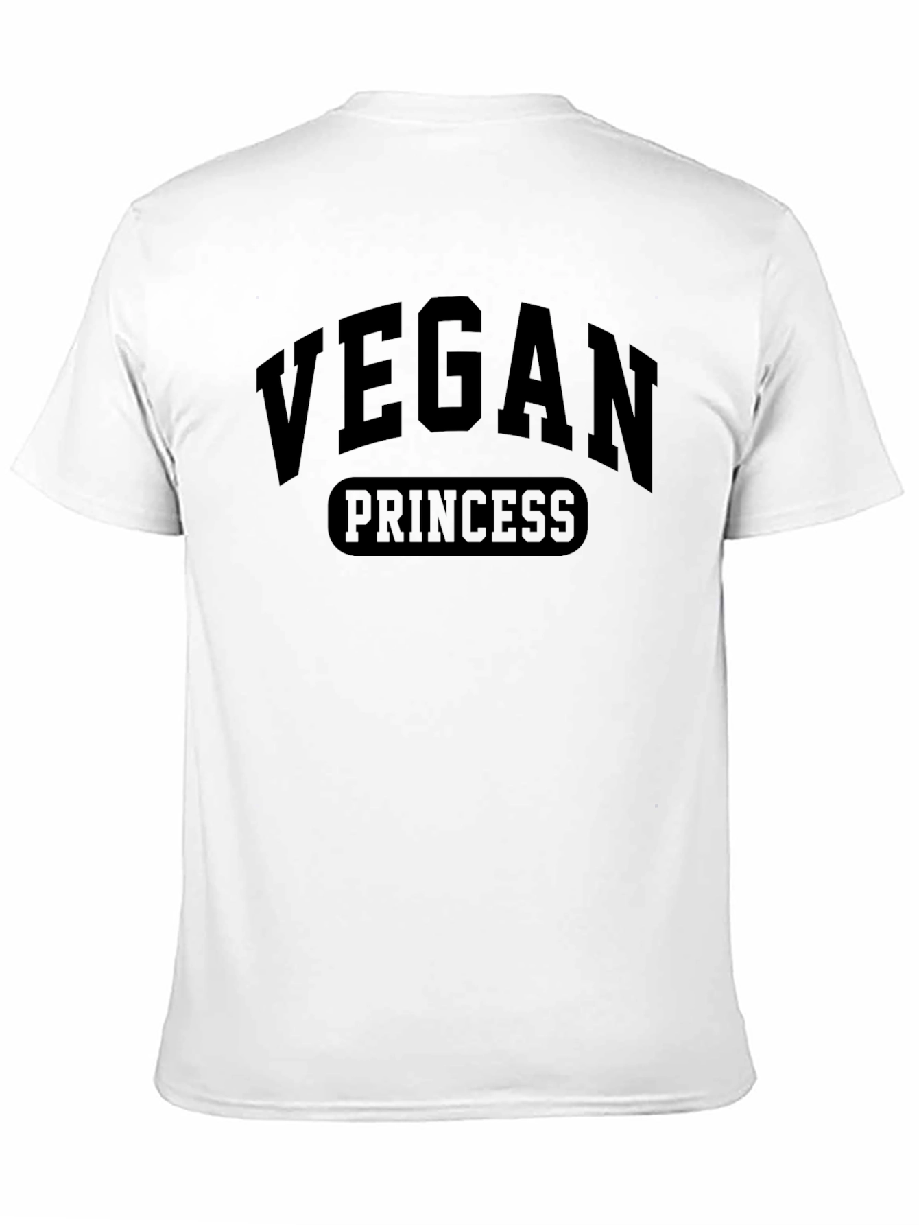 Vegan Princess Black T-Shirt