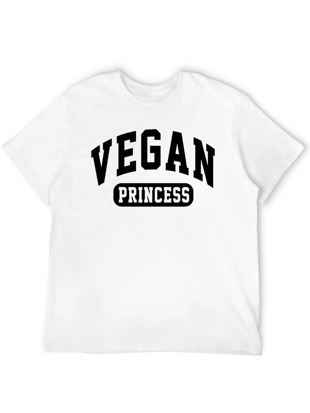Vegan Princess Black T-Shirt