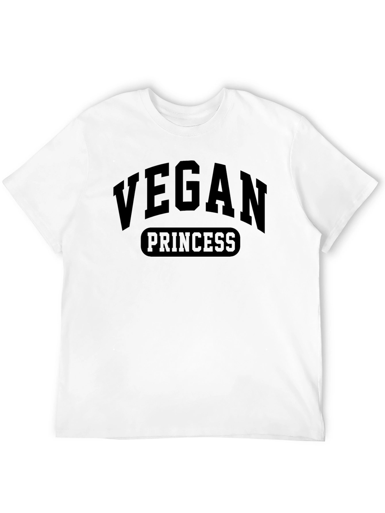 Vegan Princess Black T-Shirt