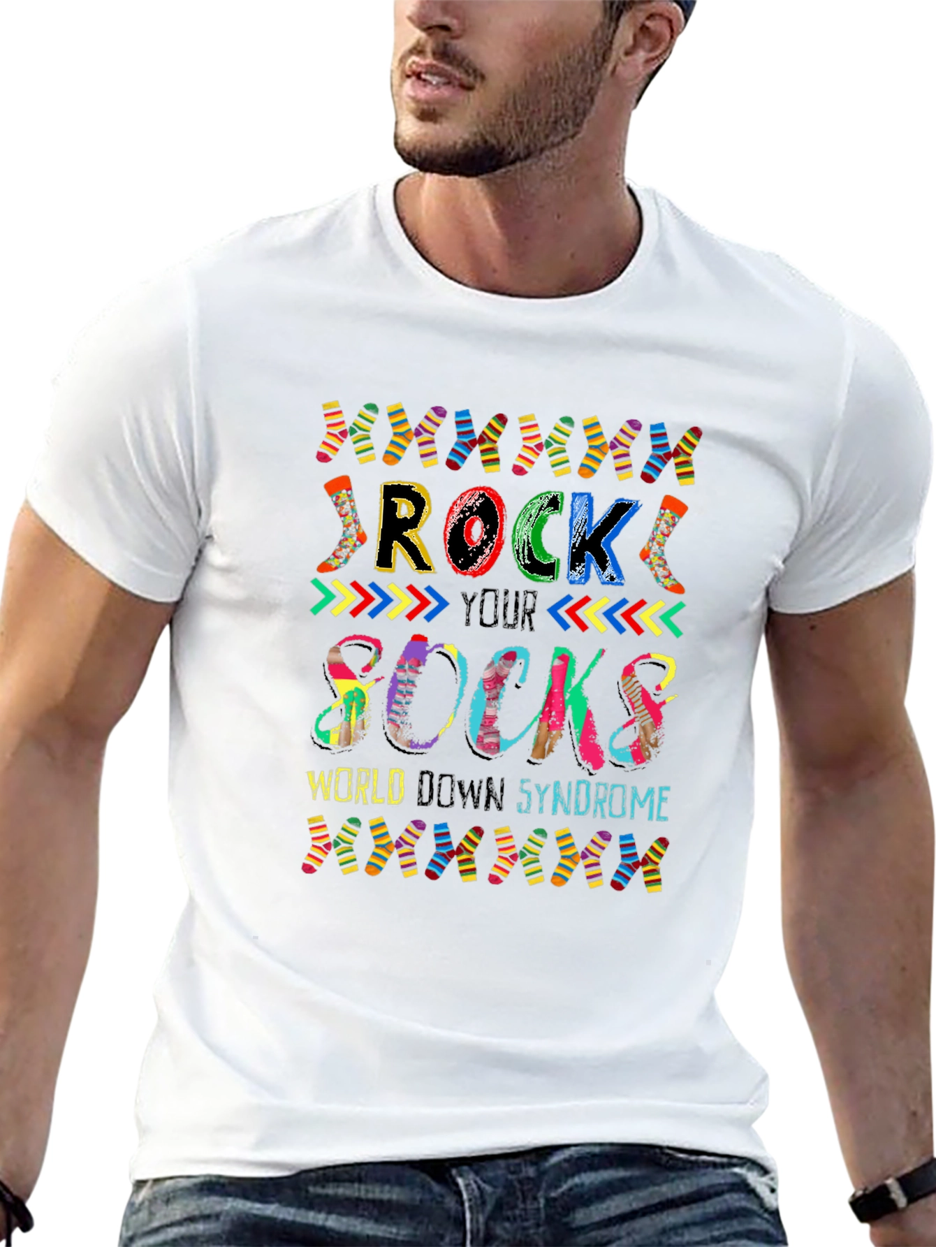 Rock Your Socks World Down Syndrome Awareness T-Shirt
