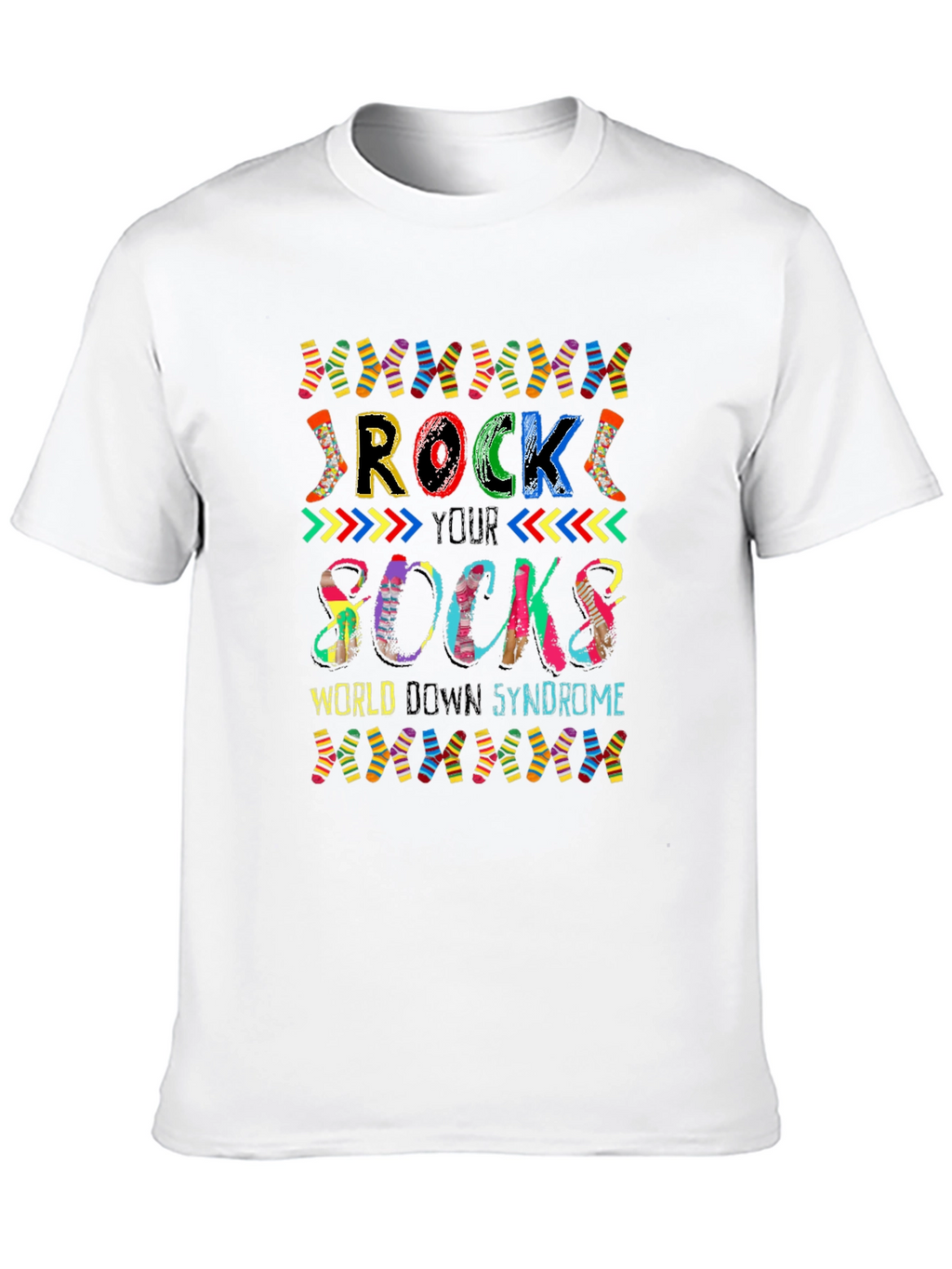 Rock Your Socks World Down Syndrome Awareness T-Shirt