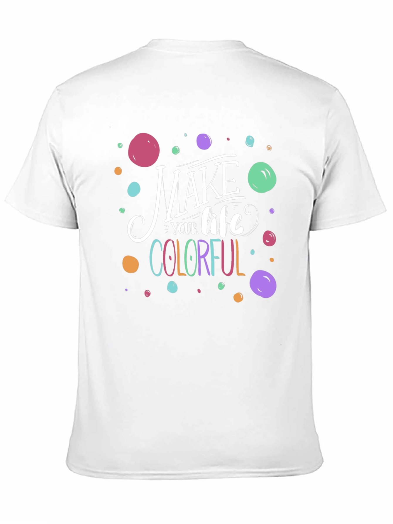 Colorful Life Graphic Tee - Soft Cotton Comfort