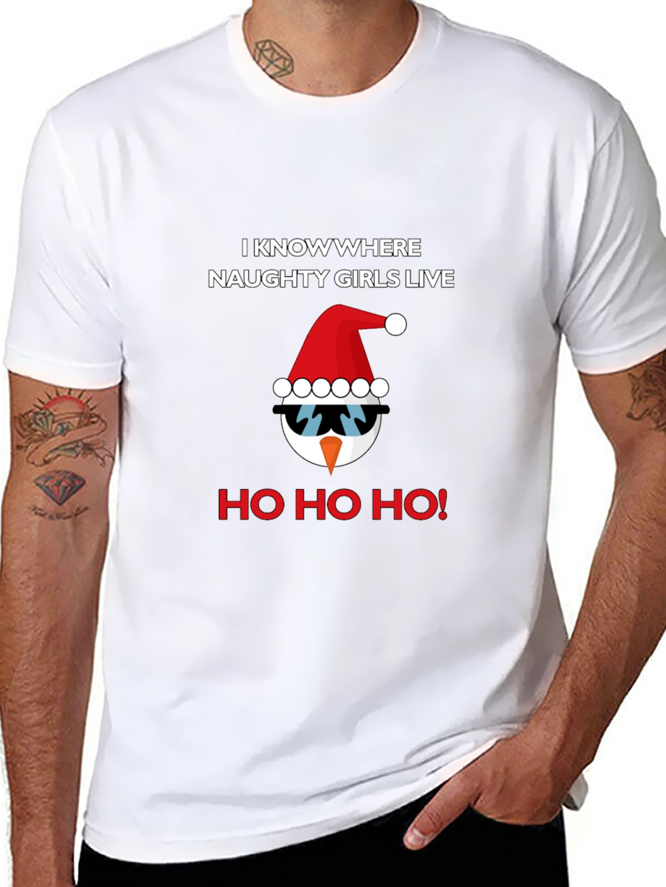 Naughty Girls Christmas T-Shirt