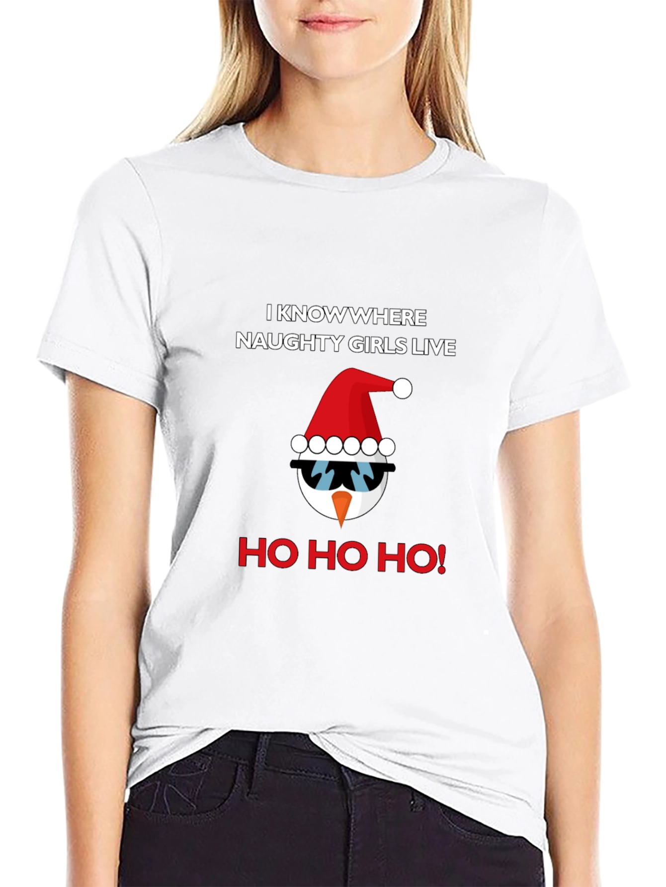 Naughty Girls Christmas T-Shirt