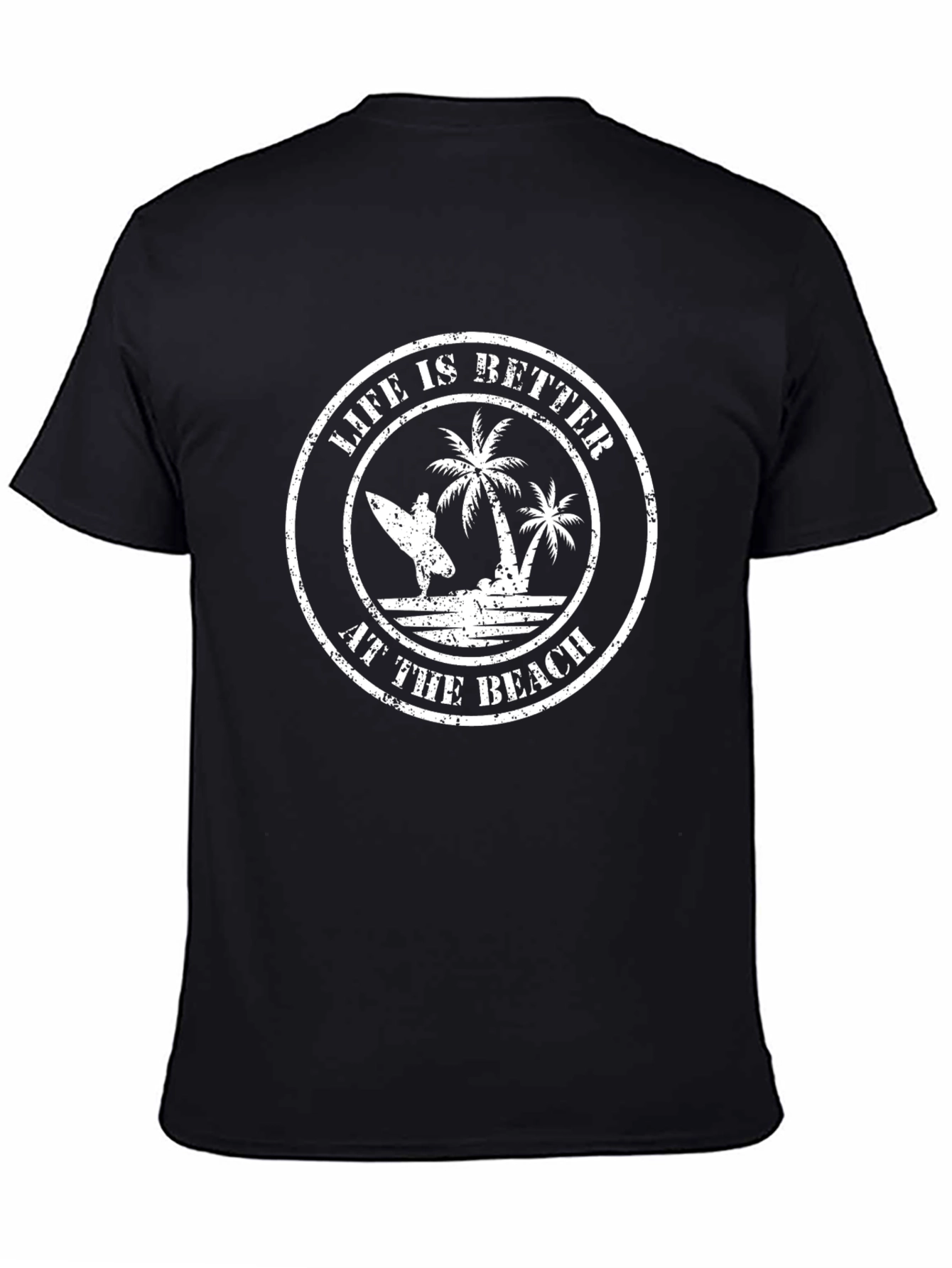 Life is Better at the Beach Graphic Tee - Black