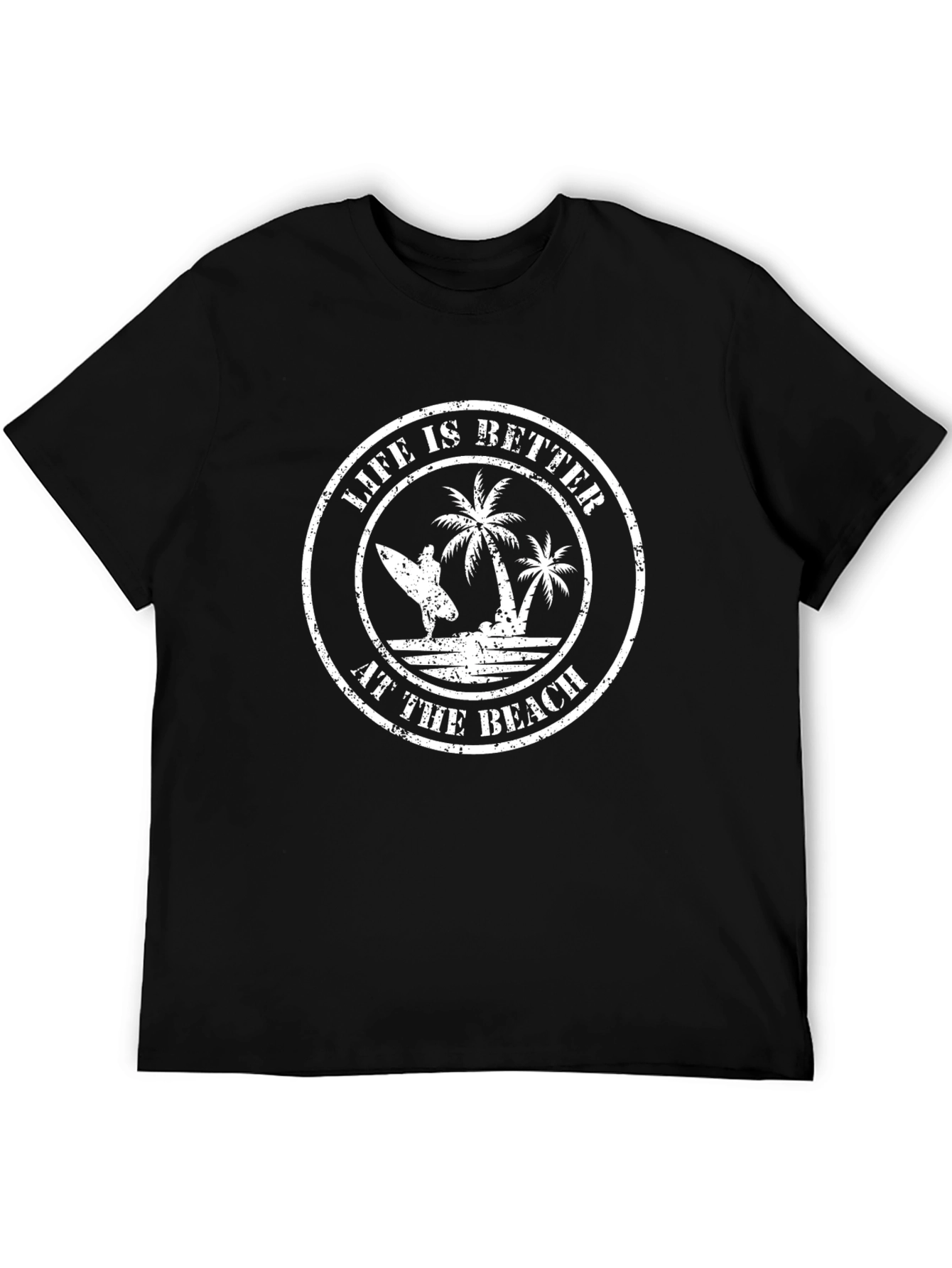 Life is Better at the Beach Graphic Tee - Black