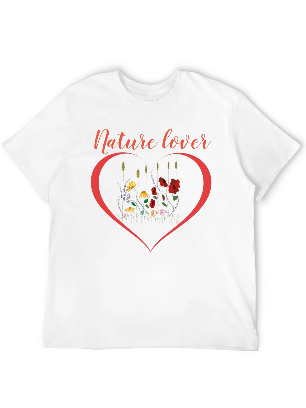 Nature Lover Heart Graphic T-Shirt