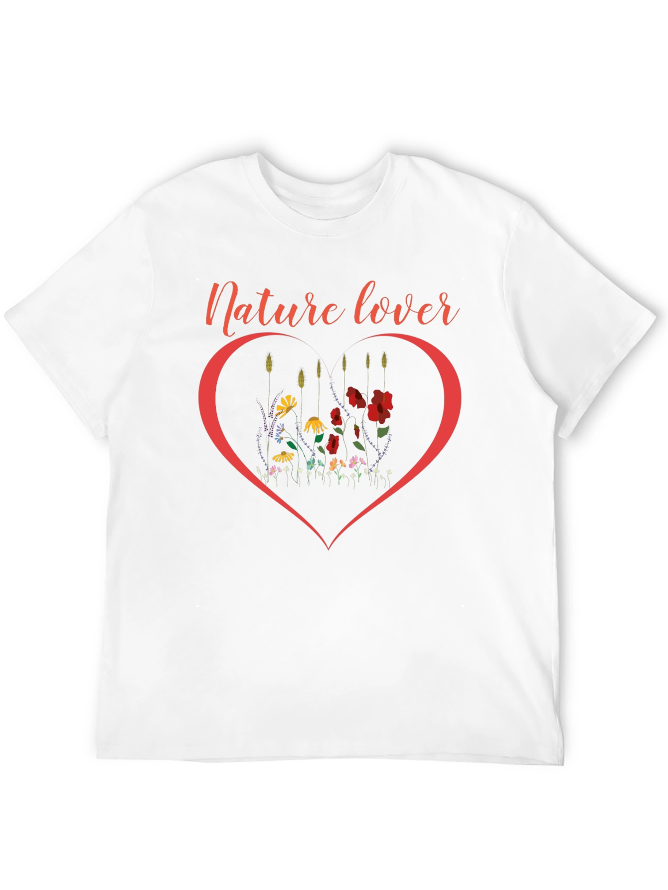 Nature Lover Heart Graphic T-Shirt