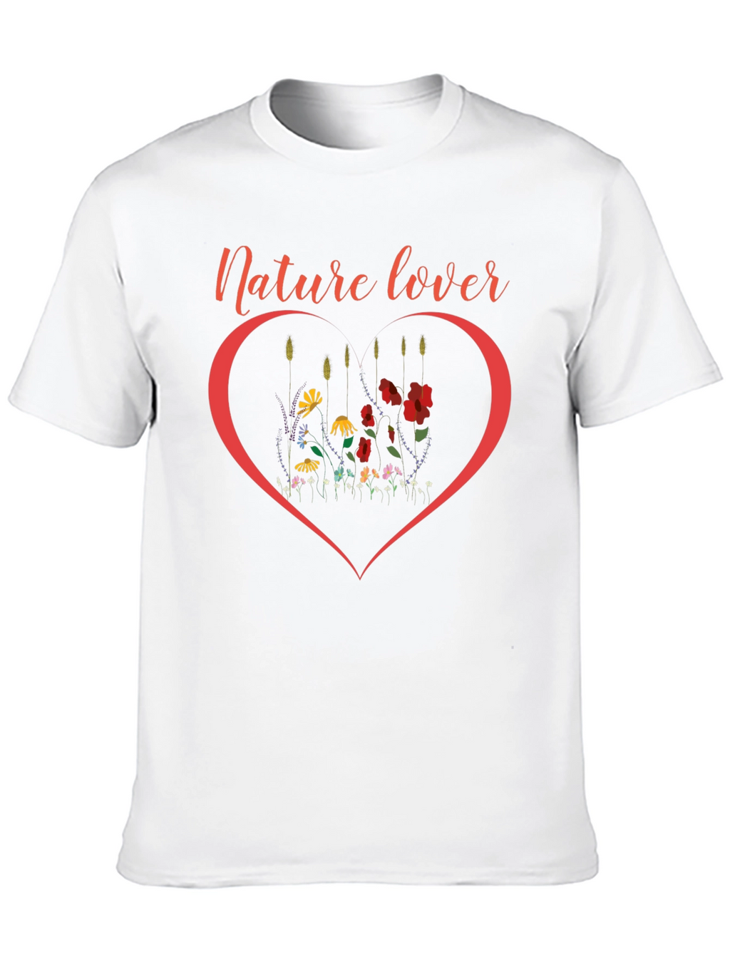 Nature Lover Heart Graphic T-Shirt