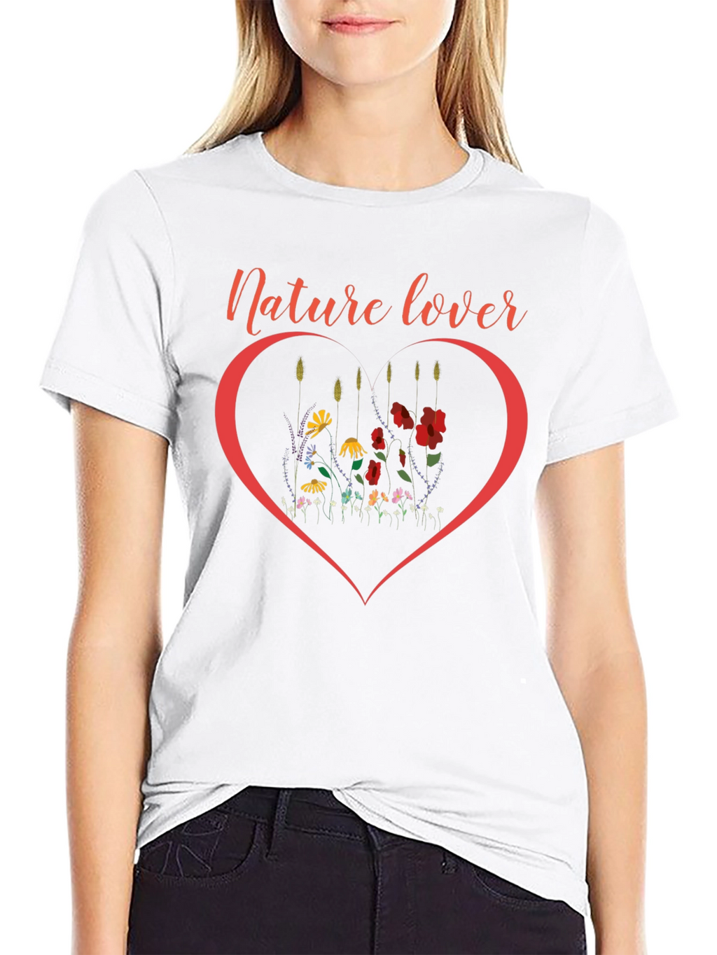 Nature Lover Heart Graphic T-Shirt