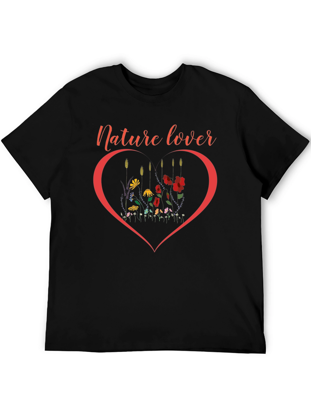 Nature Lover Heart Graphic T-Shirt