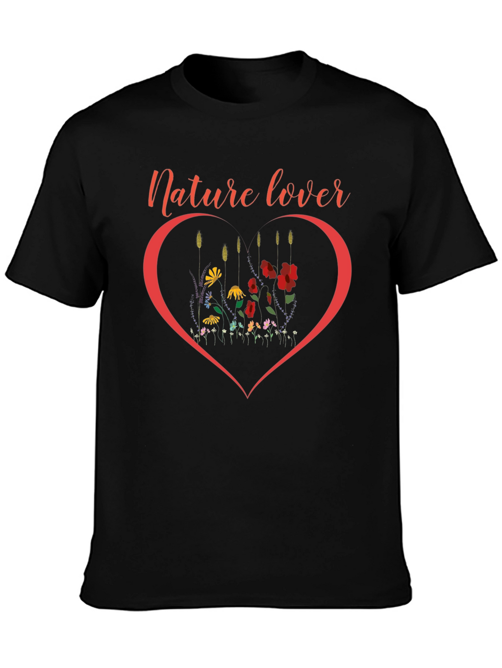 Nature Lover Heart Graphic T-Shirt