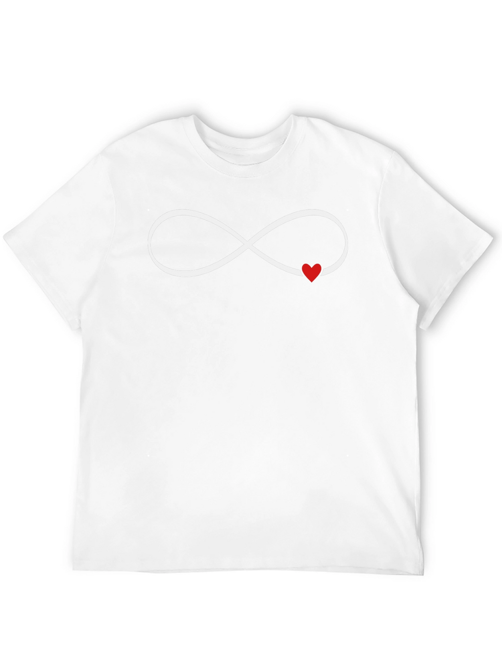 Infinity Love Heart Graphic Tee - Black