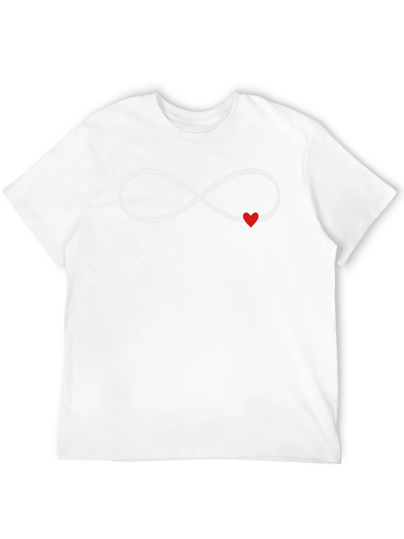 Infinity Love Heart Graphic Tee - Black