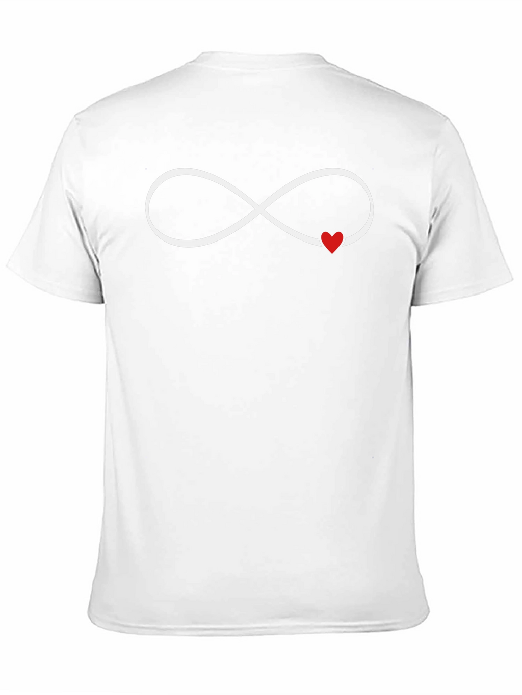 Infinity Love Heart Graphic Tee - Black