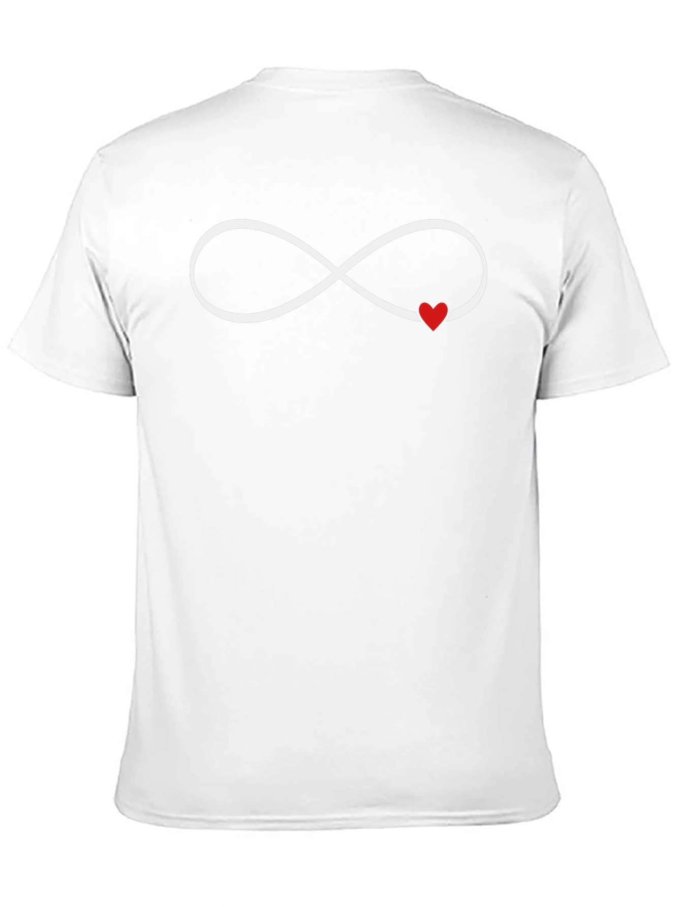 Infinity Love Heart Graphic Tee - Black