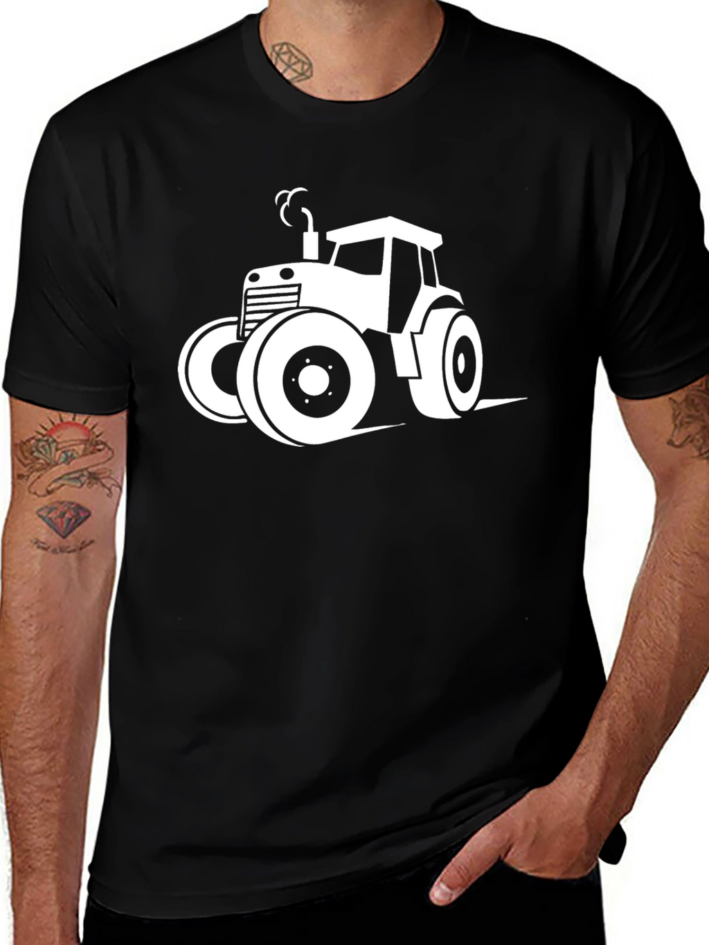 Tractor Graphic Tee - Classic Farm Style
