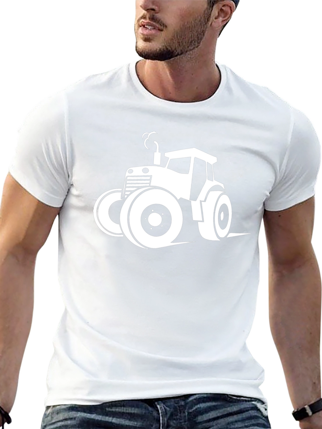Tractor Graphic Tee - Classic Farm Style