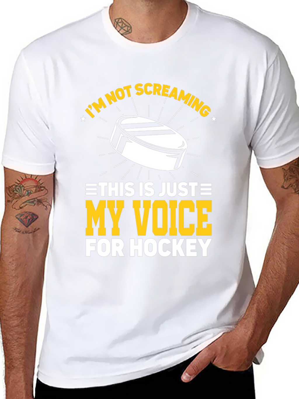 Hockey Fan T-Shirt: Im Not Screaming