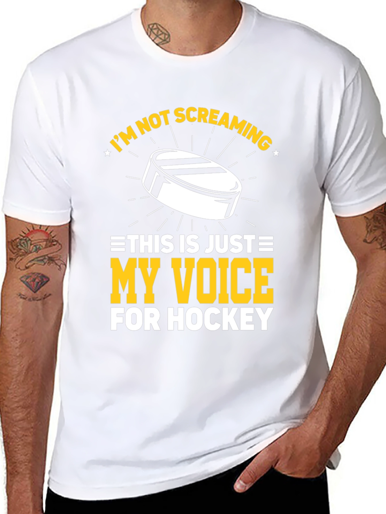 Hockey Fan T-Shirt: Im Not Screaming