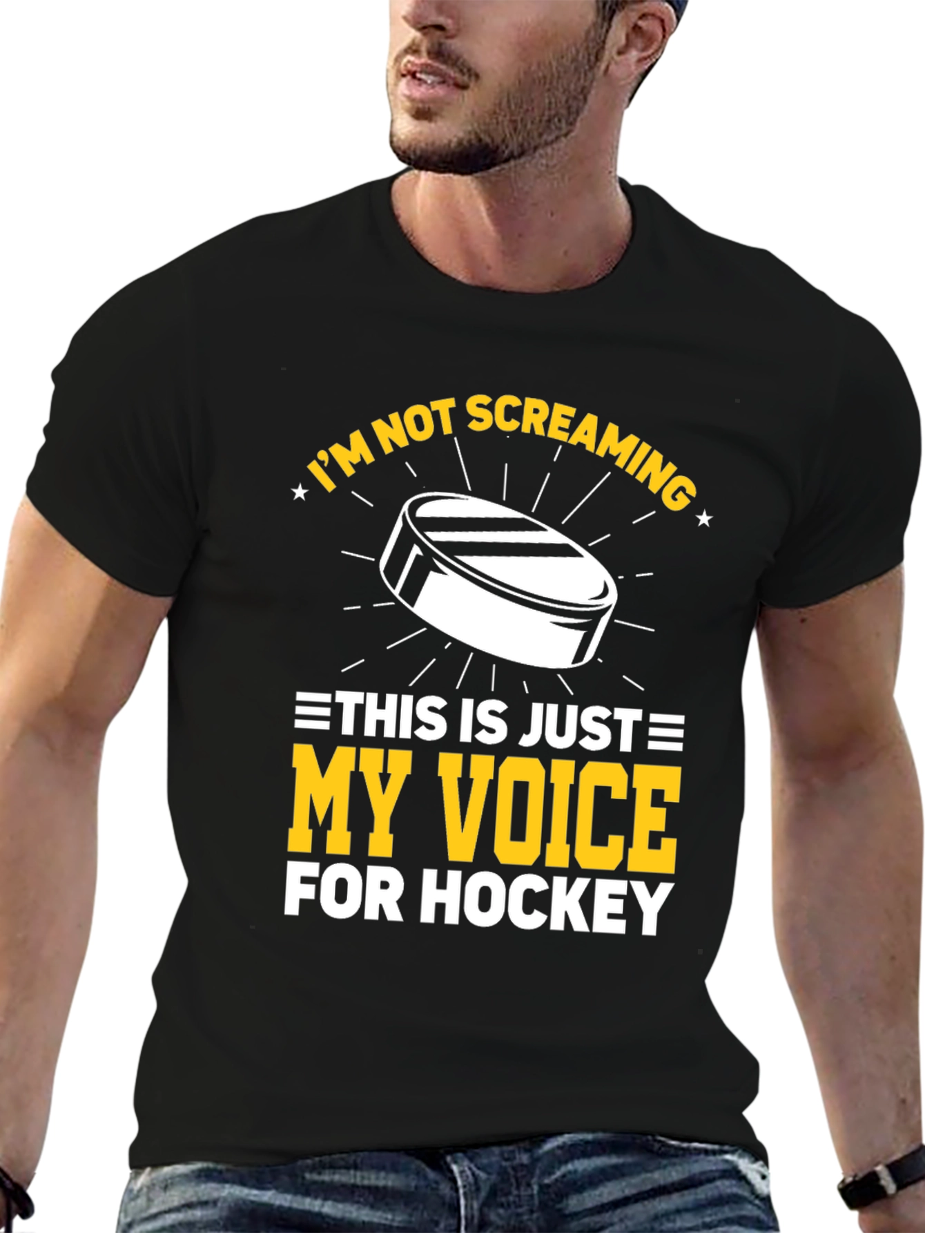 Hockey Fan T-Shirt: Im Not Screaming