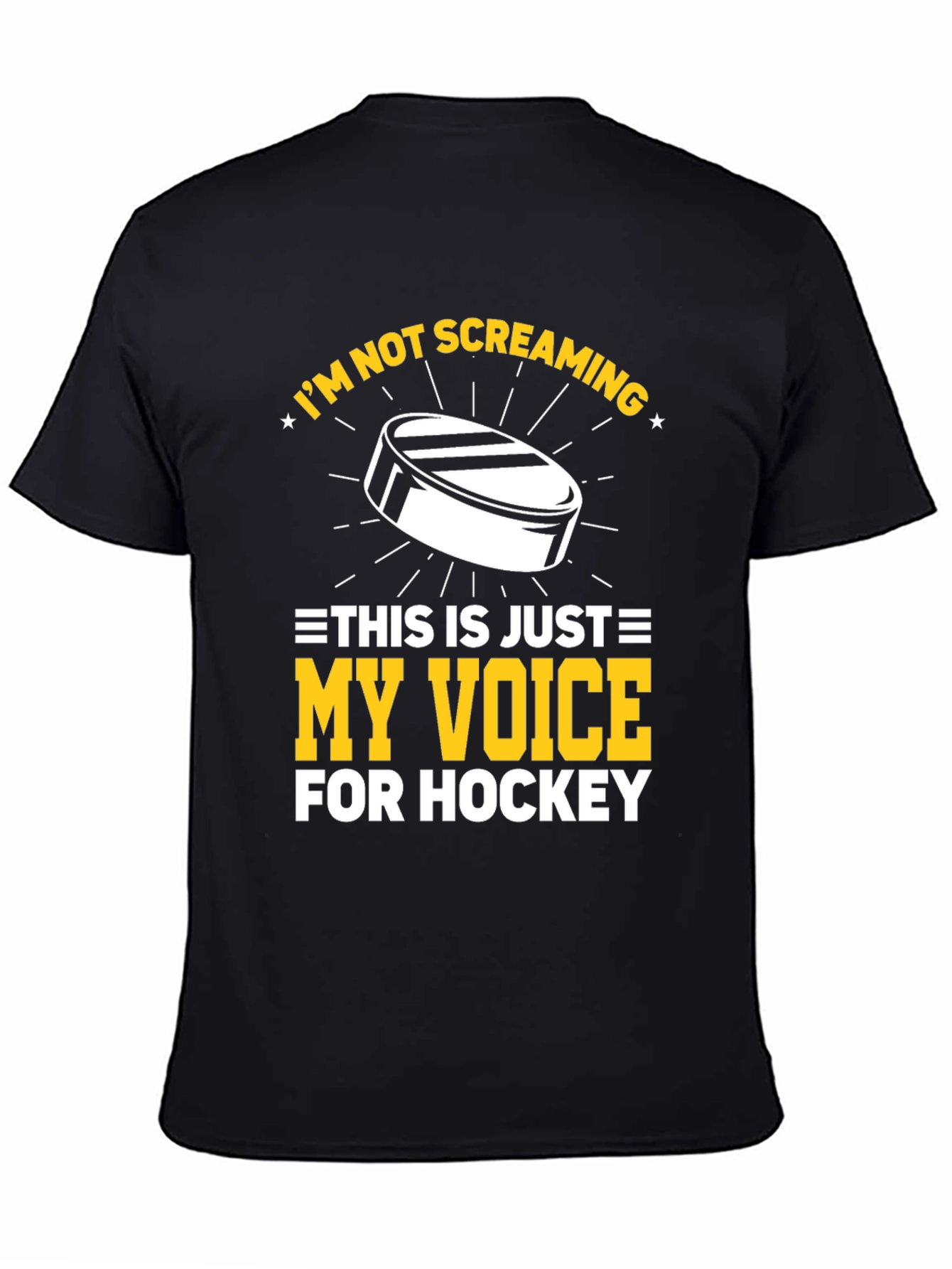 Hockey Fan T-Shirt: Im Not Screaming