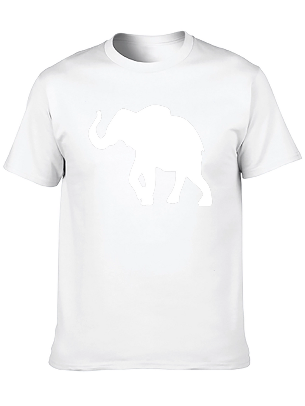 Elephant Silhouette T-Shirt - Black