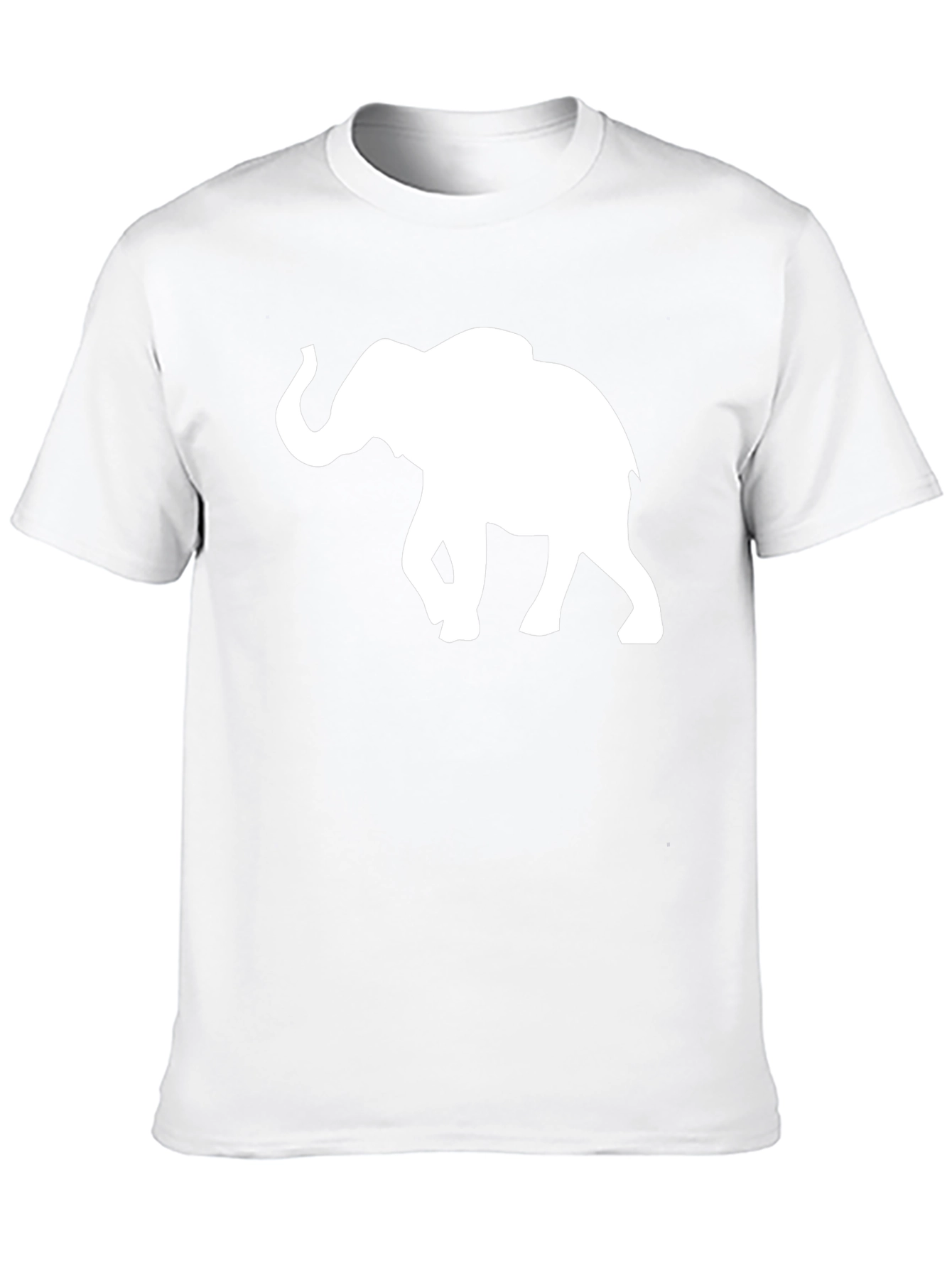 Elephant Silhouette T-Shirt - Black